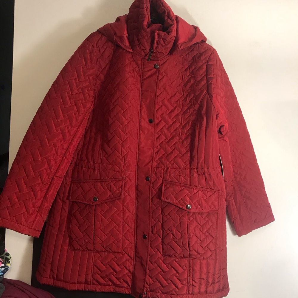 NEW Big Chill Basket Weave Anorak Hooded Jacket/Coat Size 1X